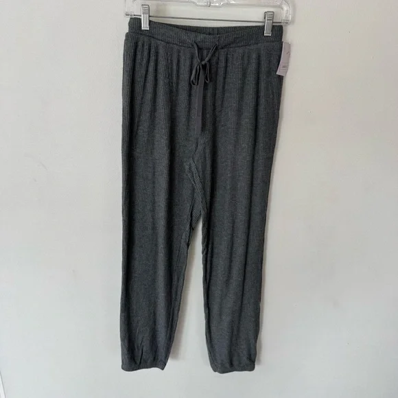 Auden grey cozy ribbed jogger pajama pants size XS NEW! - Picture 1 of 8